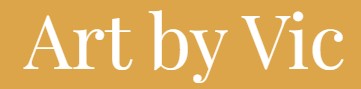 art by vic title logo