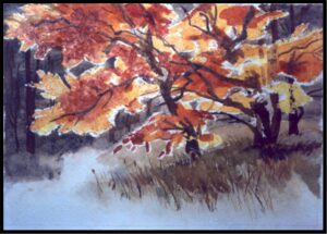 Watercolors fall wc